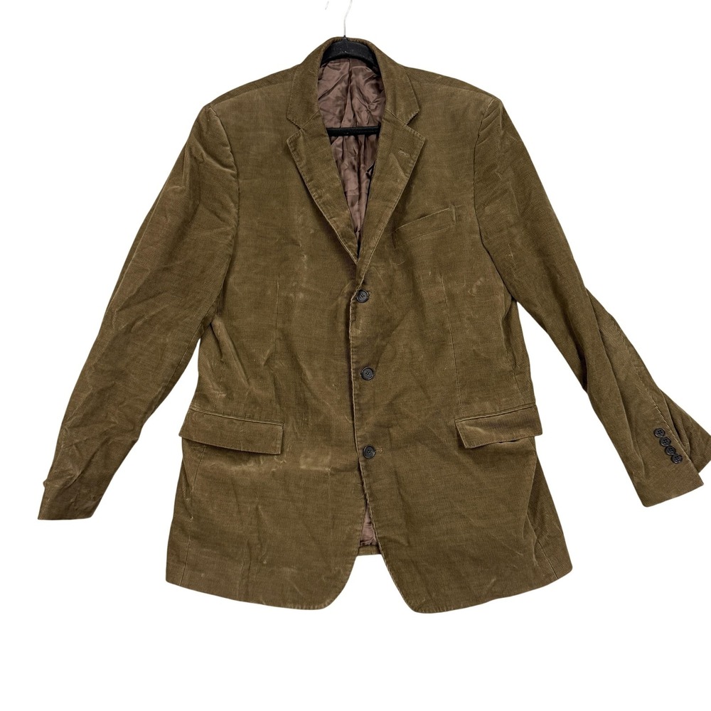 Brooks Brothers Blazer‎ Mens 44L Brown Corduroy Regent Sport Coat Three Button